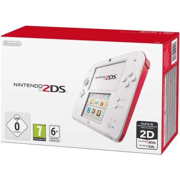 Nintendo 2DS - White & Red