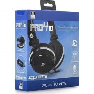Headset 4Gamers PRO4-10 Stereo Gaming Wired Black - PS4 / PS Vita