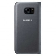 Samsung Flip Case Leather LED Θήκη EF-NG935PB Black - Galaxy S7 Edge SM-G935F