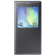 Samsung Flip Case S-View Θήκη EF-CA700BC Black - Galaxy A7 SM-A700
