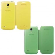 Samsung Flip Cover Set Θήκη EF-FI919BZ Green / Yellow - Galaxy S4 Mini