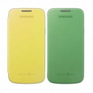 Samsung Flip Cover Set Θήκη EF-FI919BZ Green / Yellow - Galaxy S4 Mini