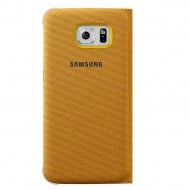 Samsung S-View Cover Fabric Θήκη EF-CG920BY Yellow - Galaxy S6 SM-G920F
