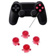 Aluminium Bullet Button Red - PS4 Controller