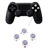 Aluminium Bullet Button Silver - PS4 Controller