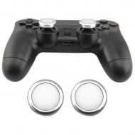 Analog Caps Aluminium ThumbStick Grips Silver - PS4 Controller