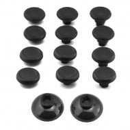 Analog Controller Thumb Stick Grip Cap Cover 12X Black