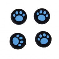 Analog Thumb Grips Silicone Caps Cover 4X Cats Paw Blue