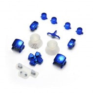 Buttons Set Mod Kits Blue + Transparent Κουμπιά Μπλε - PS3 Controller