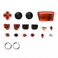 Buttons Electroplating Set Mod Kits Red - PS5 Controller