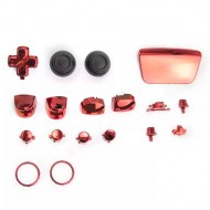 Buttons Electroplating Set Mod Kits Red - PS5 Controller