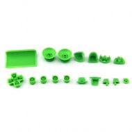 Buttons Plastic Set Mod Kits Green - PS4 Controller