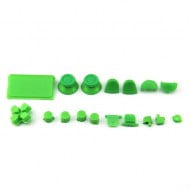 Buttons Plastic Set Mod Kits Green - PS4 V1.5 Controller