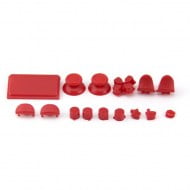 Buttons Plastic Set Mod Kits Red - PS4 V2 Controller