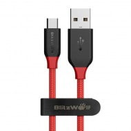 Cable AmpCore BlitzWolf BW-MC4 USB 2.0 Micro USB Male To USB-A Male Red 1m