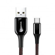 Cable Baseus X-Type CATXD-A01 3A USB-C With LED Backlight QC 3.0 1m