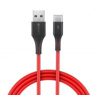 Cable BlitzWolf BW-TC15 USB 2.0 Cable USB-C Male To USB-A Male Red 1.8m