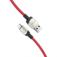 Cable Braided BlitzWolf BW-TC21 USB 2.0 Cable USB-C Male To USB-A Male Red 1m