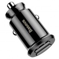 Car Charger Grain Baseus 2x USB 5V 3.1A Black