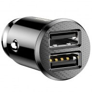 Car Charger Grain Baseus 2x USB 5V 3.1A Black