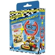 Crazy Chicken Kart 2 Steering Wheel Bundle (Code In A Box) - Nintendo Switch Game