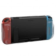 Crystal Back Cover Case Baseus GS07 Transparent Black - Nintendo Switch Console