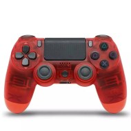 Double Motor 4 Wireless Controller OEM Transparent Red - PS4 Controller
