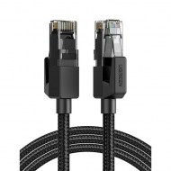 Ethernet UGreen NW135 RJ45 UTP Braid Cable Cat 6 Black 1m