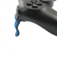 Extended Trigger R2 L2 Blue / Black & FPS Grip Cap Blue - PS4 Controller