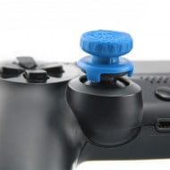 Extended Trigger R2 L2 Blue / Black & FPS Grip Cap Blue - PS4 Controller