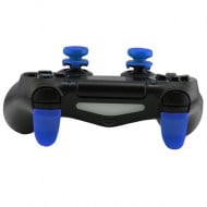 Extended Trigger R2 L2 Blue & FPS Grips Caps Blue Vortex - PS4 Controller