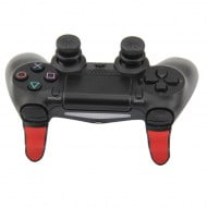 Extended Triggers R2 L2 Red / Balck & FPS Grips Caps Black Vortex - PS4 Controller