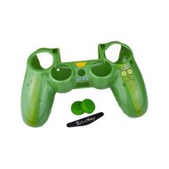 Hard Skin + Analog Caps Grips Rick & Morty Combo Pack Pickle Rick - PS4 Controller