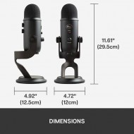 Microphone Blue Yeti Blackout USB