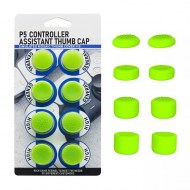 Analog Controller Thumb Stick Silicone Grip Cap Cover 8X Green Ornate - PS5 Controller