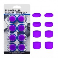 Analog Controller Thumb Stick Silicone Grip Cap Cover 8X Purple Ornate - PS5 Controller