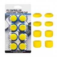 Analog Controller Thumb Stick Silicone Grip Cap Cover 8X Yellow Ornate - PS5 Controller