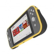Protective Case Cover + Game Card Storage Slot + Stand Holder Yellow - Nintendo Switch Lite Console
