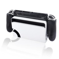 Protective Handle Grip Cover With Flip Black - Nintendo Switch OLED Console