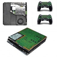 Sticker Skin Cirquit Board Αυτοκόλλητο + 2 Controller Sticker - PS4 Slim Console