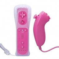 Remote Controller Motion Plus & Nunchuck Pink - Nintendo Wii / Wii U Controller