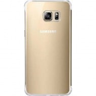 Samsung Clear View Cover Case EF-ZG928CF Gold - Galaxy S6 Edge Plus SM-G928F