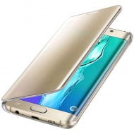 Samsung Clear View Cover Case EF-ZG928CF Gold - Galaxy S6 Edge Plus SM-G928F