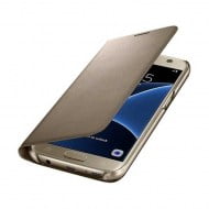Samsung Flip Case Leather LED EF-NG930PF Gold - Galaxy S7 SM-G930F