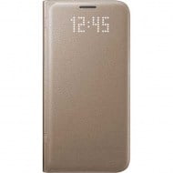 Samsung Flip Case Leather LED EF-NG930PF Gold - Galaxy S7 SM-G930F