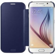 Samsung S-View Flip Cover Clear Galaxy S6 Blue B