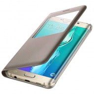 Samsung S-View Flip Cover Case Folio EF-CG928PF Gold - Galaxy S6 Edge Plus SM-G928F