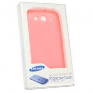Samsung Cover Clear Plastic Case Θήκη EFC-1G6WPE Pink - GALAXY S3 I9300 / I9301