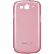 Samsung Cover Clear Plastic Case Θήκη EFC-1G6WPE Pink - GALAXY S3 I9300 / I9301