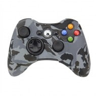 Silicone Case Skin Camouflage Gray - Xbox 360 Controller